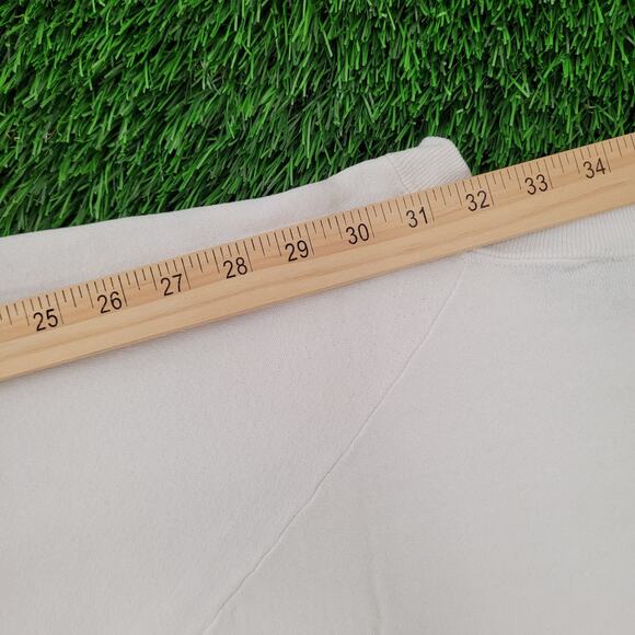 Vintage 90s Braves Raglan Sweatshirt Womens XL/2XL 23x24 White - Picture 4 of 16